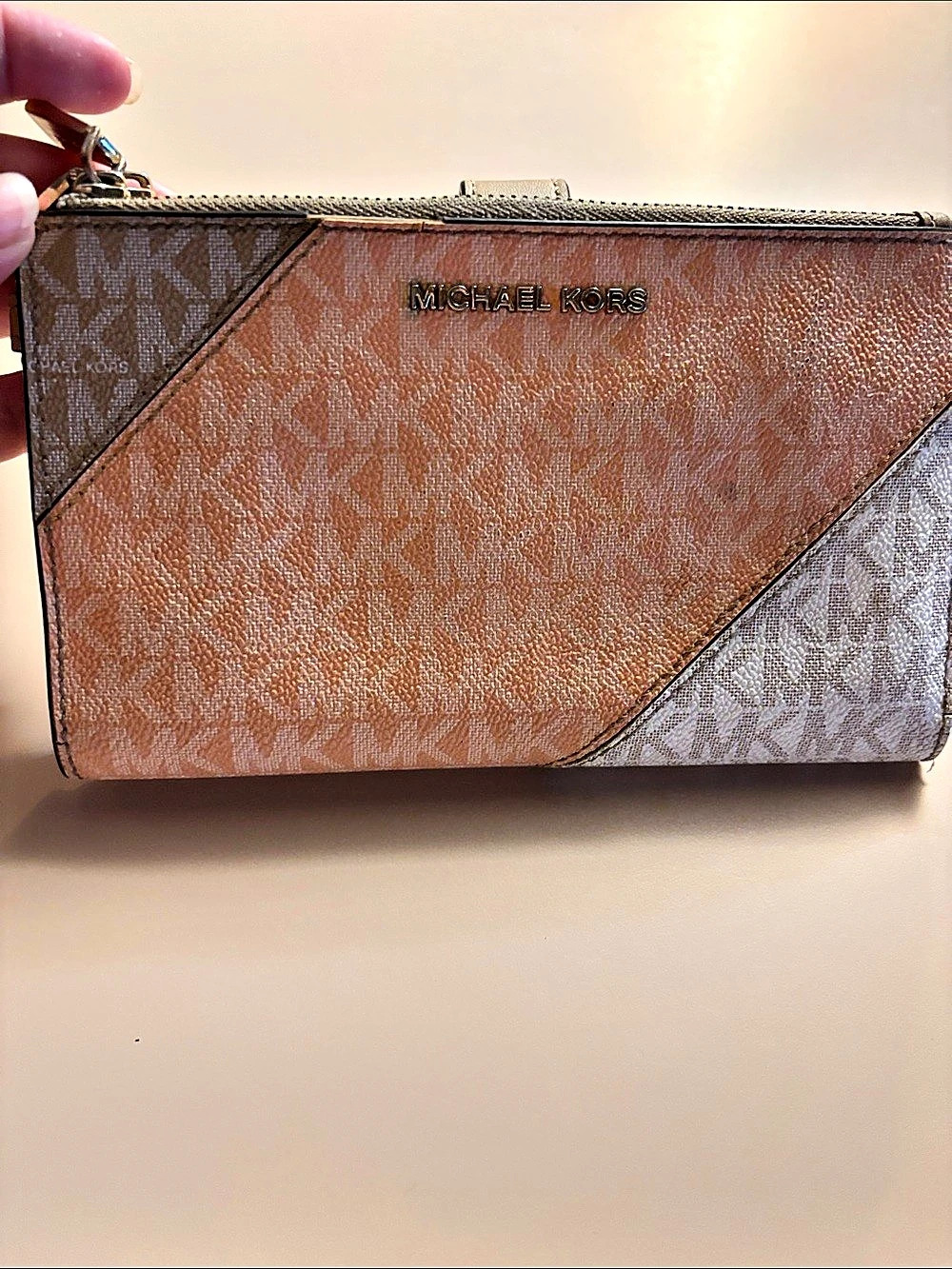 Michael Kors double zip wallet